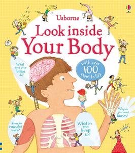 Look inside your body science book for kids. Has over 100 lift-the-flaps