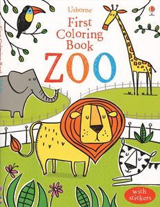first coloring book zoo