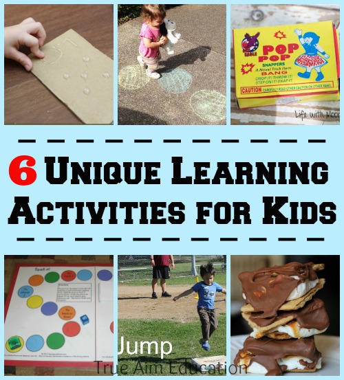 Unique learning activities including chalk games, free printable spelling game, fireworks phonics, and more!