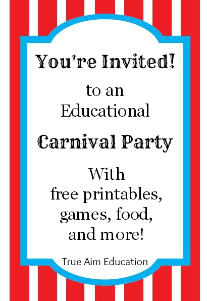 educational carnival party for kids