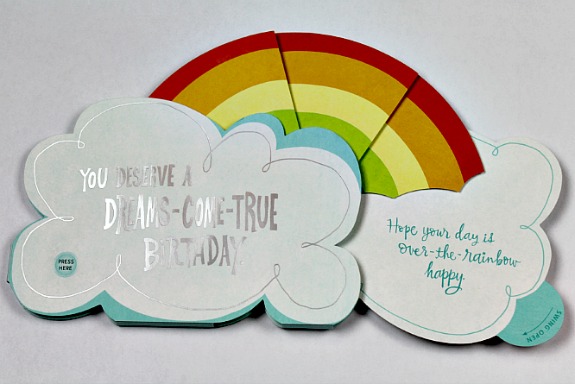 rainbow birthday card holder #shop
