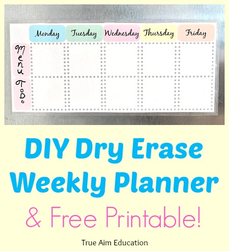 free weekly planner printable