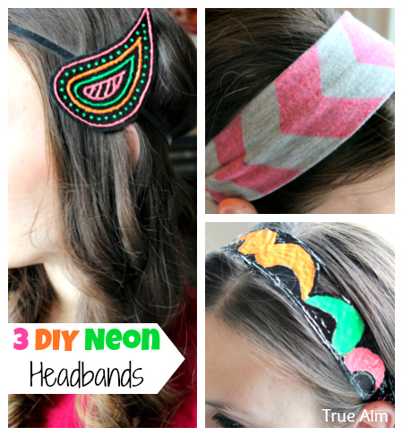 diy neon headbands