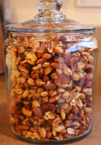 homemade honey roasted mixed nuts