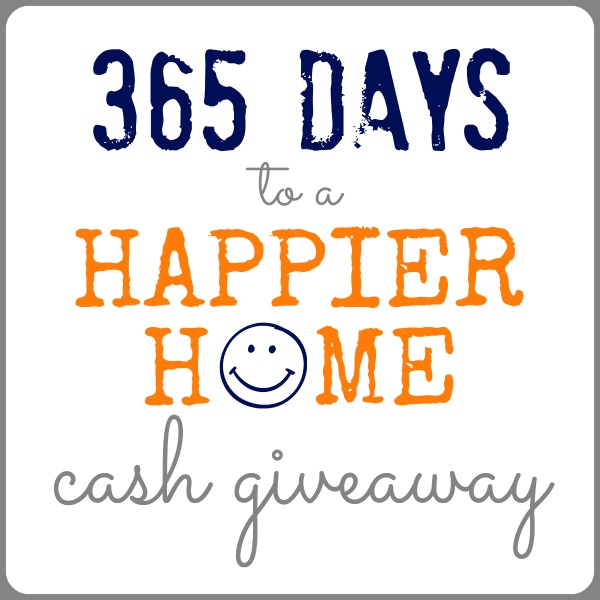 365 Days to a Happier Home Giveaway graphic