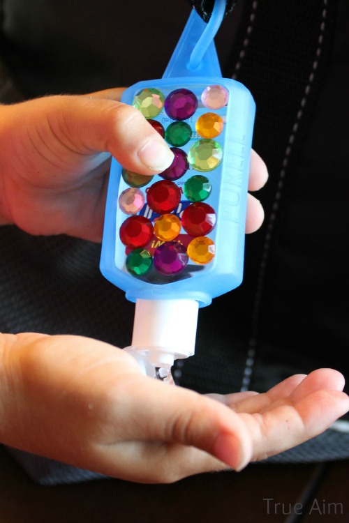 DIY Jeweled Hand Sanitizer
