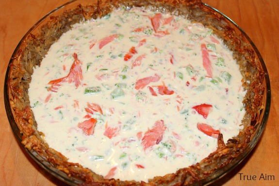 smoked salmon quiche not cooked