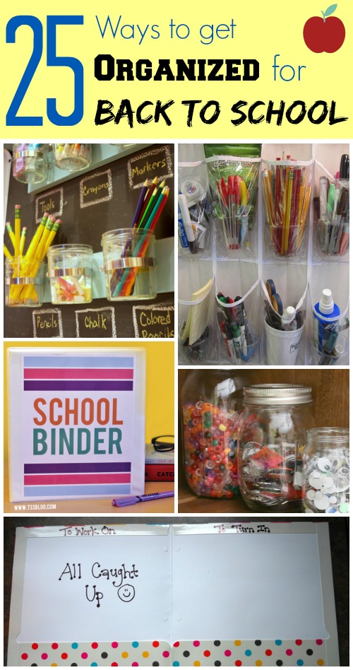 ways to organize for back to school