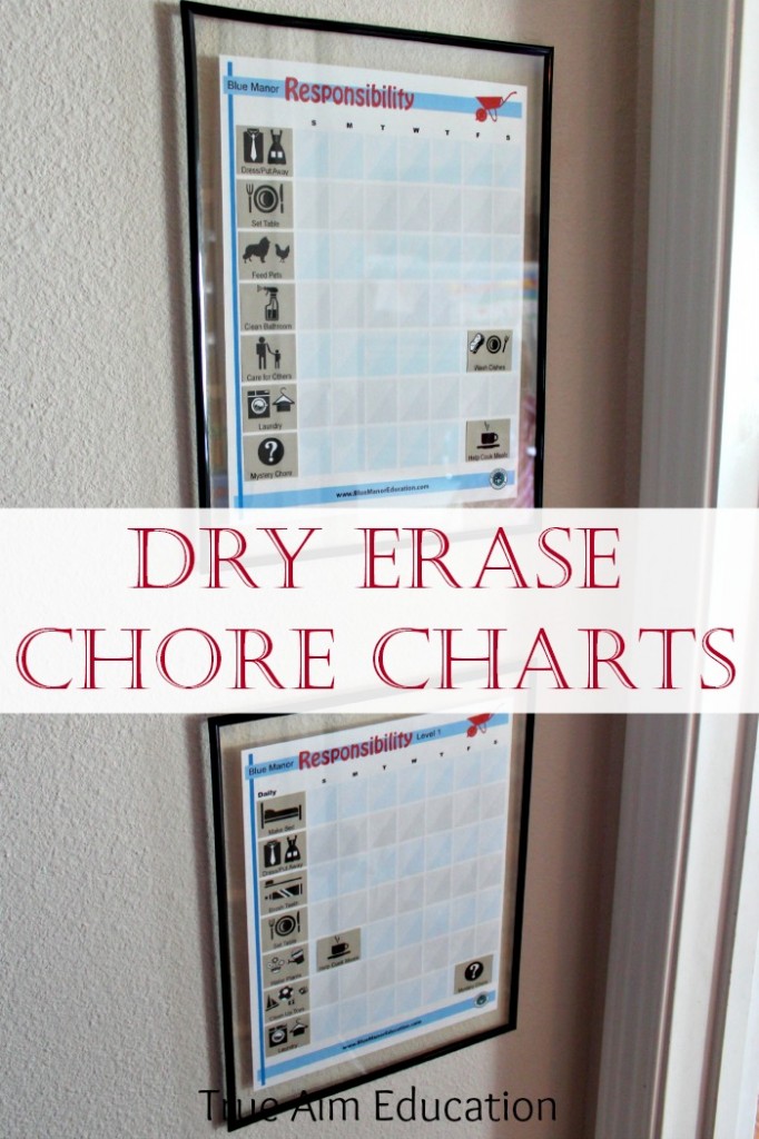 dry erase chore charts for young children