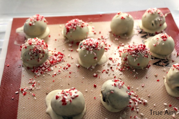 oreo cookie balls in fridge