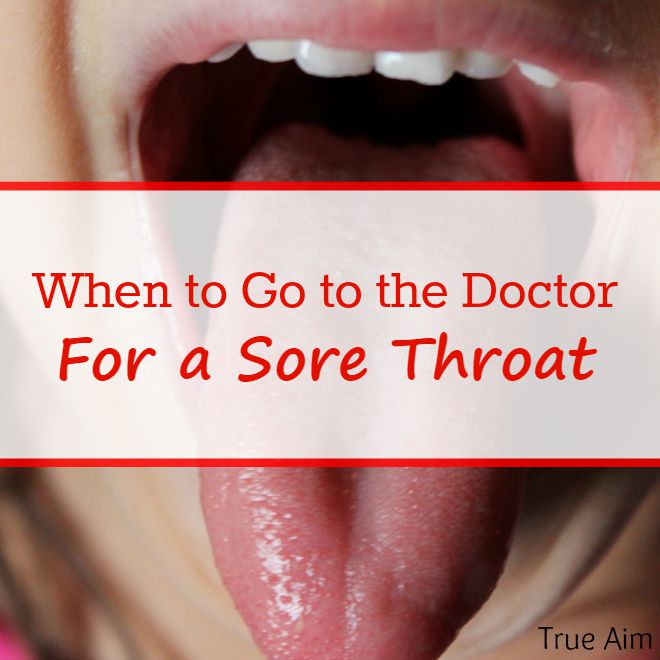 My daughter was complaining about a sore throat, but she didn’t h...