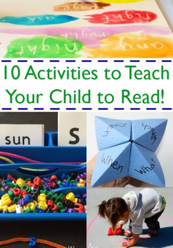 10 Activities to help you teach your child to read - totally awesome games!
