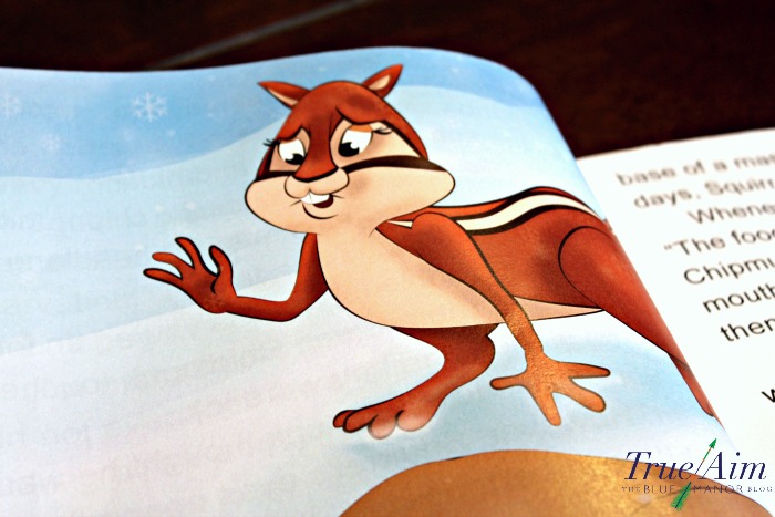 Chipmunk charity character book and acorn ornament activity
