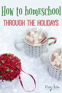 How to Homeschool Through the Holidays | True Aim