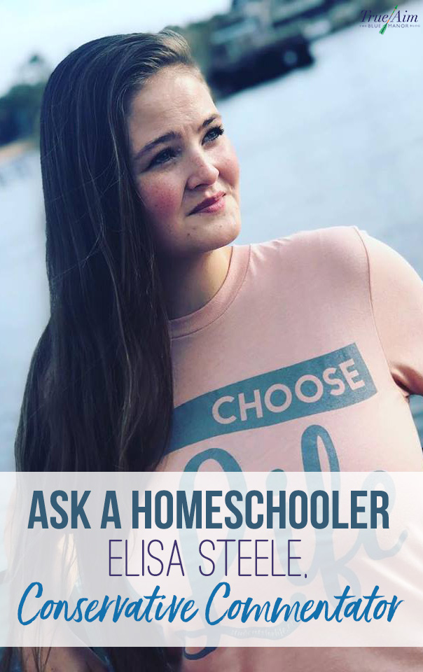 Next in the Ask a Homeschooler series is conservative commentator Elisa Steele!